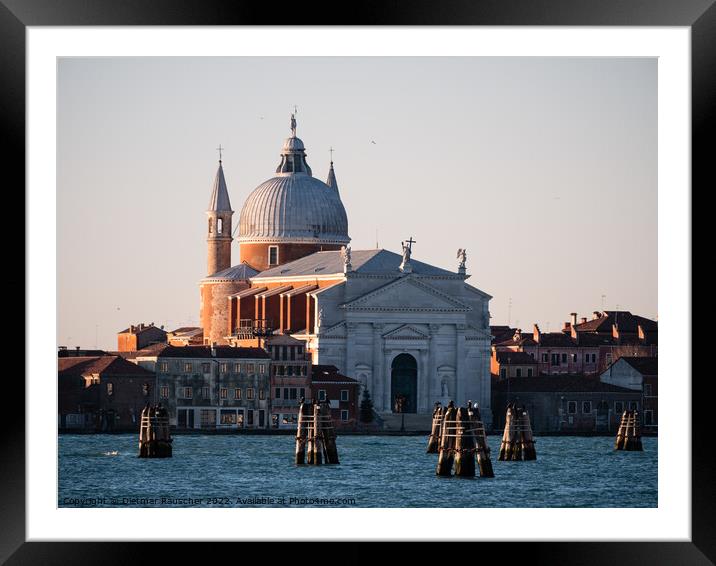Redentore Church in Venice in the Morning Framed Mounted Print by Dietmar Rauscher