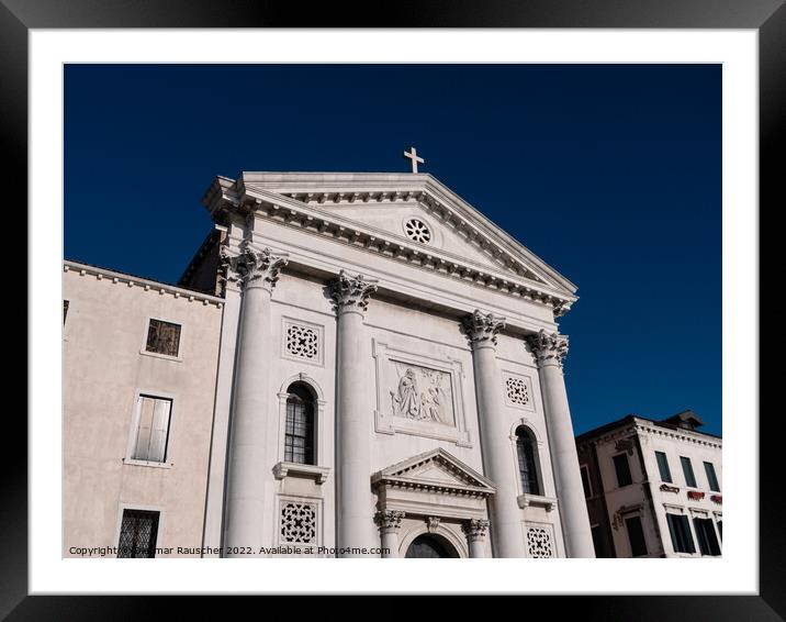 Santa Maria della Pieta Church in Venice Framed Mounted Print by Dietmar Rauscher