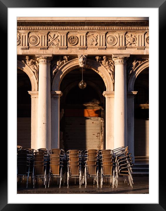 Ground Floor Arcade Marciana Library also called Library of Sain Framed Mounted Print by Dietmar Rauscher