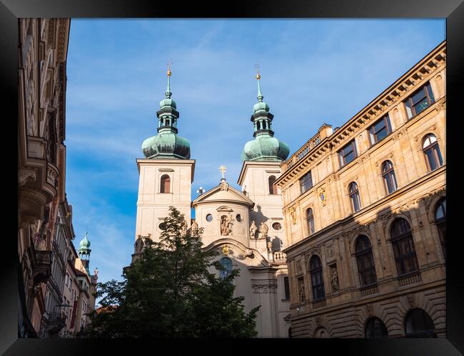 Church of St. Gall also called Saint Havel in Prague Framed Print by Dietmar Rauscher