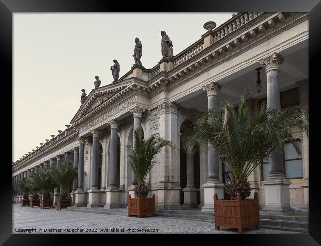 Mill Colonnade in Karlovy Vary, Czech Republic Framed Print by Dietmar Rauscher