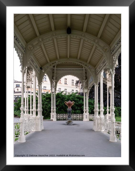 Snake Spring in the Park Colonnade of Karlovy Vary Framed Mounted Print by Dietmar Rauscher