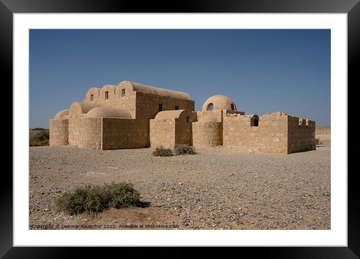 Quasayr Amra Desert Castle in Jordan  Framed Mounted Print by Dietmar Rauscher