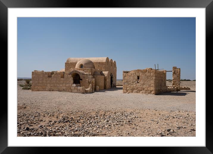 Quasayr Amra Desert Castle in Jordan  Framed Mounted Print by Dietmar Rauscher