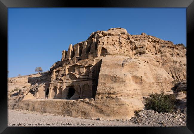 Obelisk Tomb in Petra, Jordan Framed Print by Dietmar Rauscher