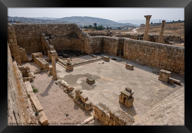 Church of Saints Cosmas and Damianus in Gerasa, Jerash, Jordan Framed Print by Dietmar Rauscher