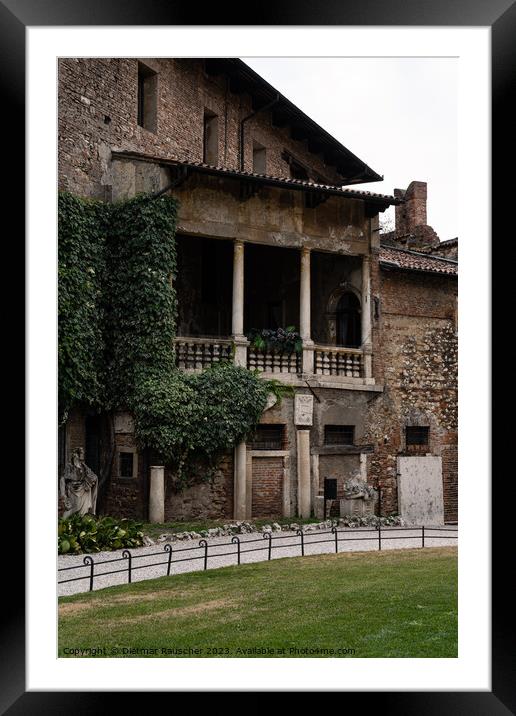 Doric loggia of Palazzo del Territorio in Vicenza Framed Mounted Print by Dietmar Rauscher