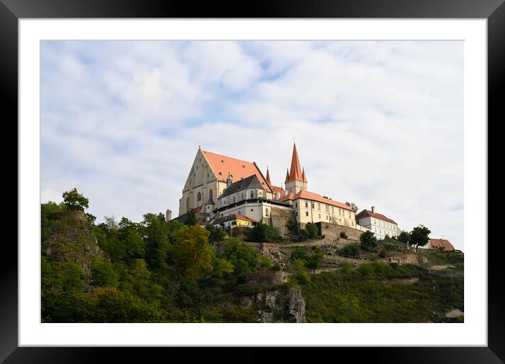 Znojmo Cityscape with St. Nicholas Church Framed Mounted Print by Dietmar Rauscher