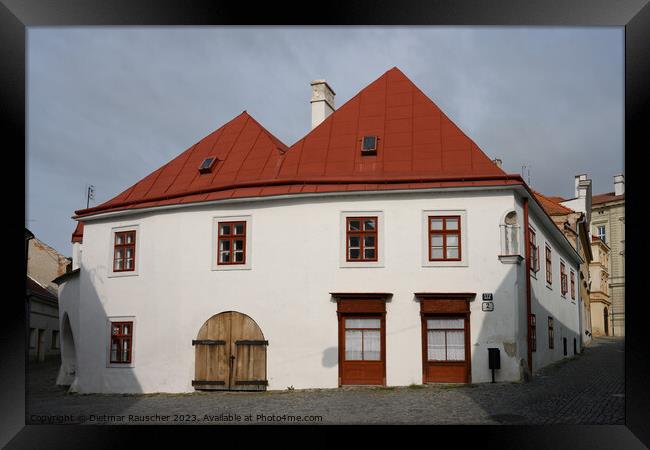 Old Town House in Znojmo Framed Print by Dietmar Rauscher