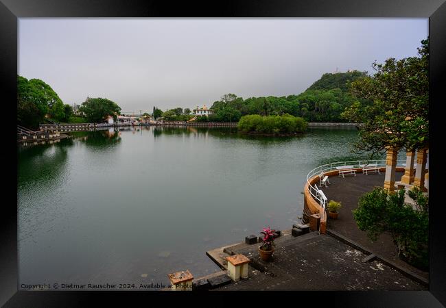 Ganga Talao Sacred Lake in Grand Bassin Mauritius Framed Print by Dietmar Rauscher