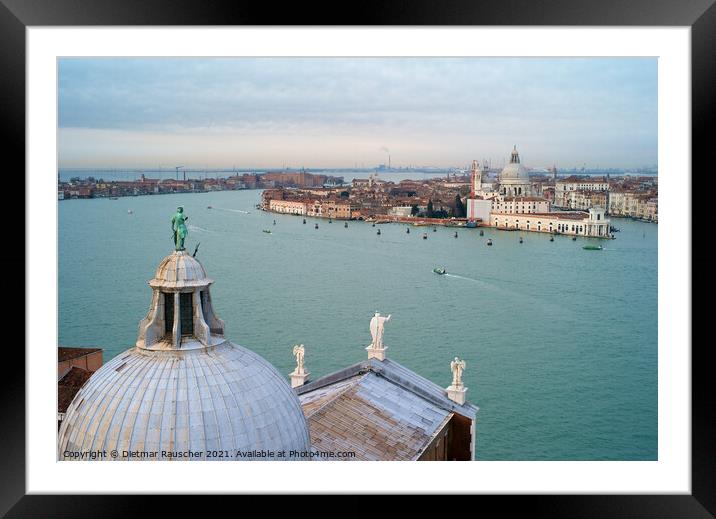 Cityscape of Venice with Santa Maria Salute Framed Mounted Print by Dietmar Rauscher