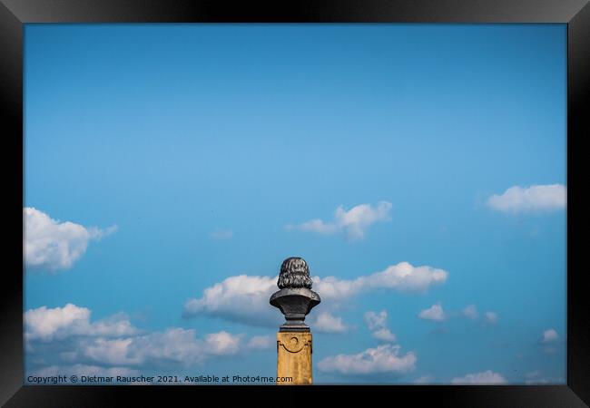 Louis Raduit de Souches Statue on Spilberk Castle in Brno, Czech Framed Print by Dietmar Rauscher