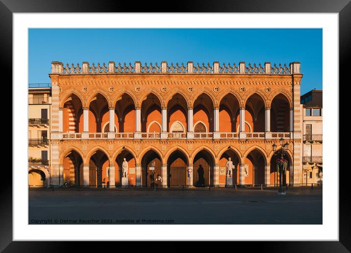 Loggia Amuela Palazzo on Prato della Valle in Padova, Italy Framed Mounted Print by Dietmar Rauscher