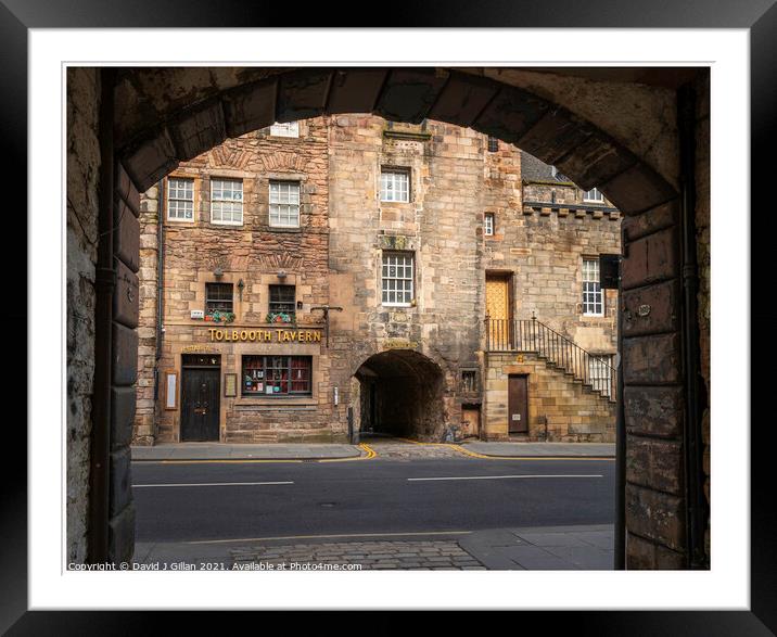 Old Tolbooth Wynd Framed Mounted Print by David J Gillan