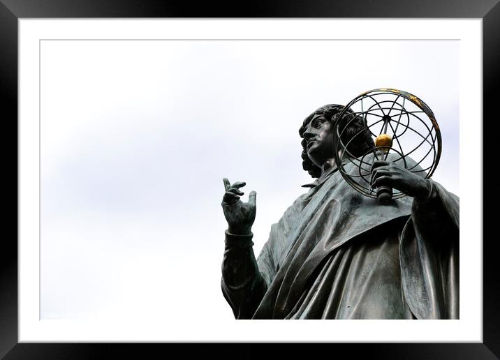 The Nicolaus Copernicus Monument in Torun, Poland Framed Mounted Print by Paulina Sator