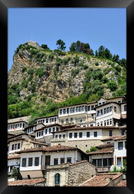 City of Berat, Albania. UNESCO World Heritage Site Framed Print by Paulina Sator