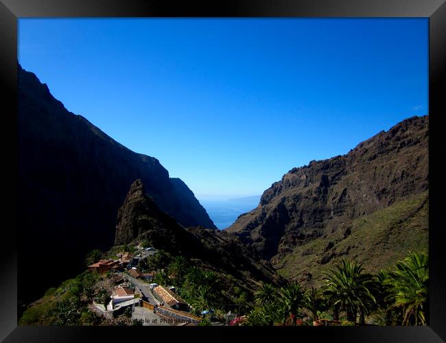 Masca Village, Tenerife Framed Print by Paulina Sator