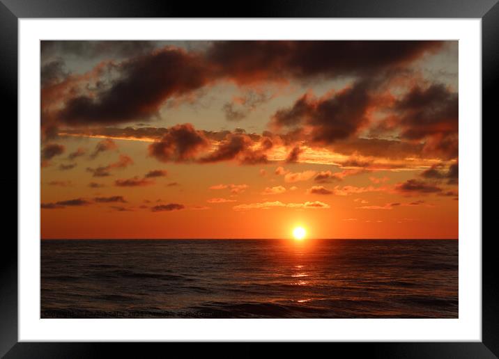 Romantic sunset Framed Mounted Print by Paulina Sator