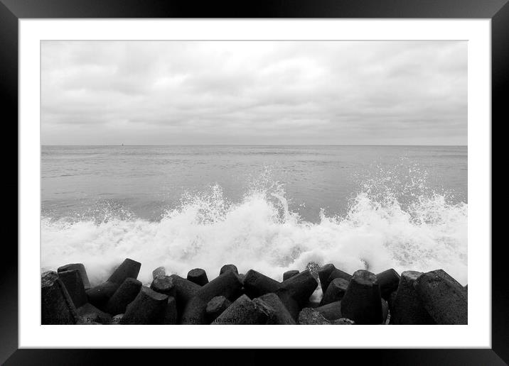 The element of water Framed Mounted Print by Paulina Sator