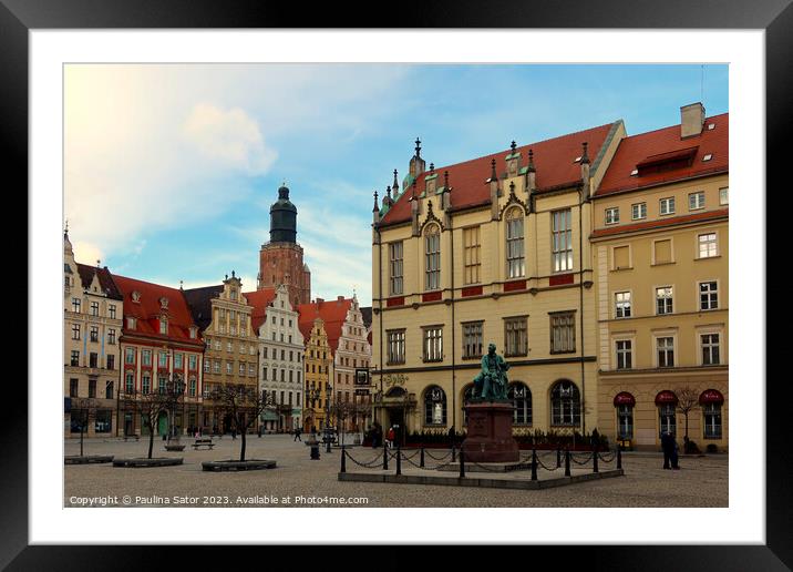 Wroclaw, Poland. Market Square  Framed Mounted Print by Paulina Sator