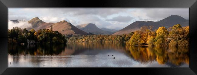 Derwentwater Keswick in Autumn the Lake District Framed Print by Sonny Ryse