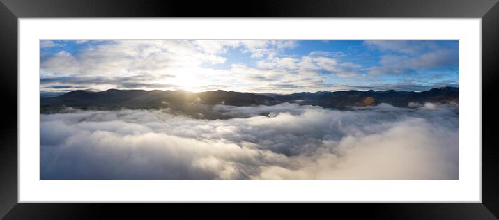 Above the clouds in the Lake District Framed Mounted Print by Sonny Ryse