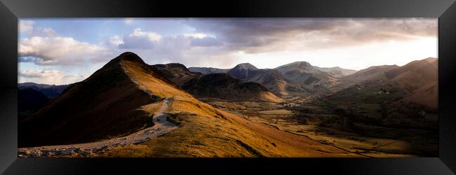 Catbells and Newlands Valley Lake District Framed Print by Sonny Ryse