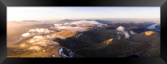 Helvellyn and Catstye Cam Aerial Lake District Framed Print by Sonny Ryse