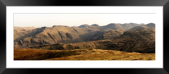 Honistor and Borrowdale Lake District Framed Mounted Print by Sonny Ryse