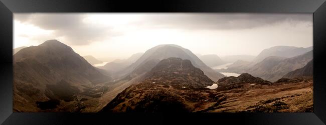 Haystacks, Ennerdale and Buttermere Valleys Lake District Framed Print by Sonny Ryse
