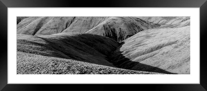 Howgill Fells Black and White Yorkshire Dales Cumbria 2 Framed Mounted Print by Sonny Ryse