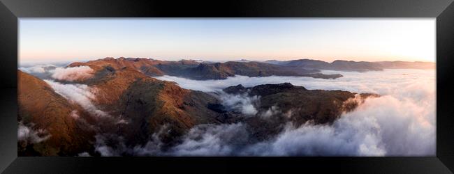 Langdale Cloud Inversion Lake District 1 Framed Print by Sonny Ryse