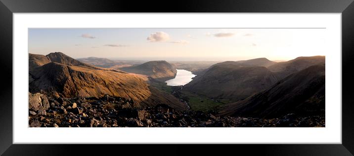 Wastwater and Wasdale Lake District Framed Mounted Print by Sonny Ryse