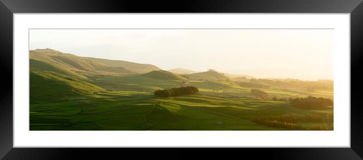 Yorkshire Dales fields Framed Mounted Print by Sonny Ryse
