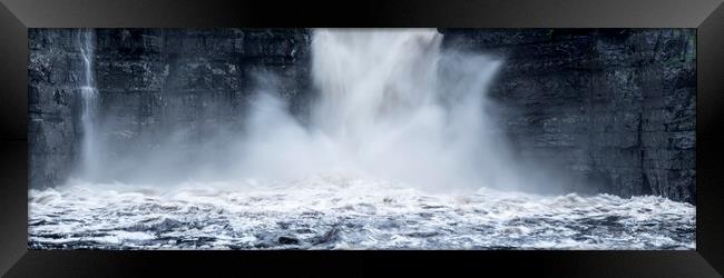 High Force waterfall England Framed Print by Sonny Ryse