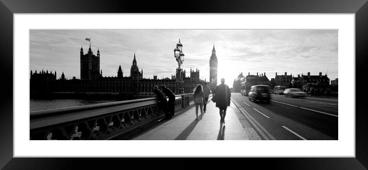 Big ben and the Houses of Parliament and the westminster bridge  Framed Mounted Print by Sonny Ryse