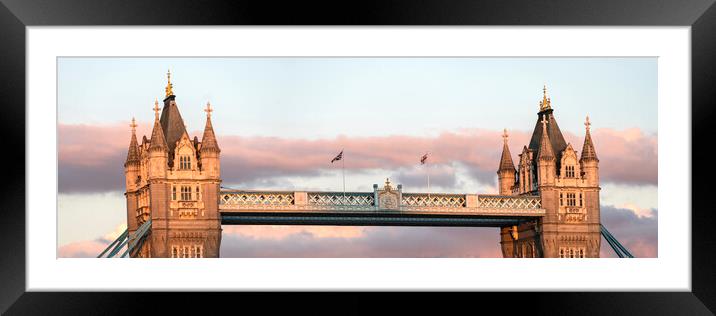 Tower Bridge in London Framed Mounted Print by Sonny Ryse