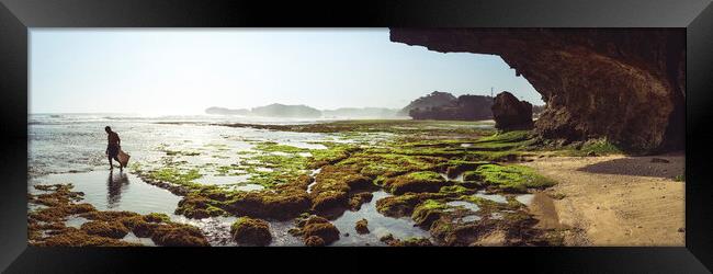 INDRAYANTI BEACH INdonesia Framed Print by Sonny Ryse