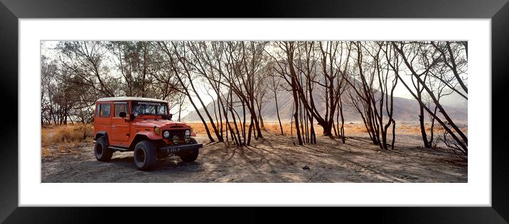 Mount Bromo Jeep Indonesia Framed Mounted Print by Sonny Ryse