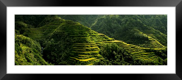Banaue Rice terraces Philippines 2 Framed Mounted Print by Sonny Ryse