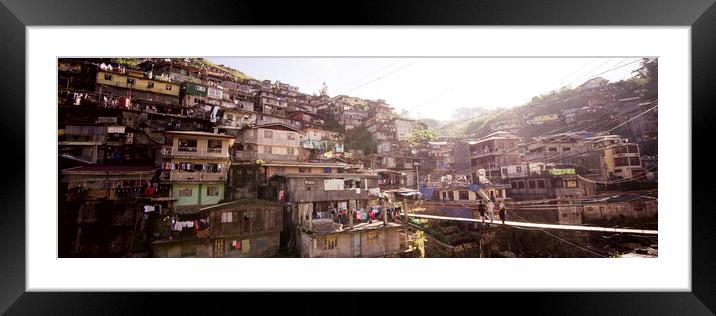 Philippines Town Framed Mounted Print by Sonny Ryse