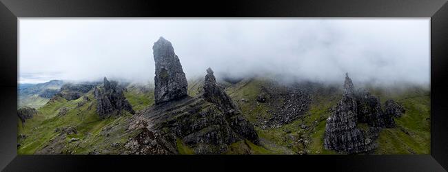Old Man of Storr in the mist Isle of Skye Scotland 2 Framed Print by Sonny Ryse