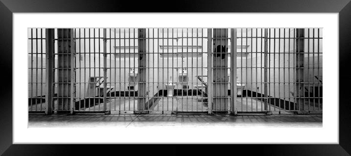 Alcatraz Prison Cells Framed Mounted Print by Sonny Ryse