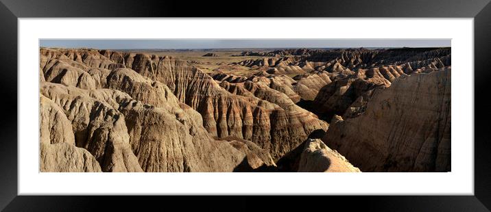 Badlands National Park USA Framed Mounted Print by Sonny Ryse