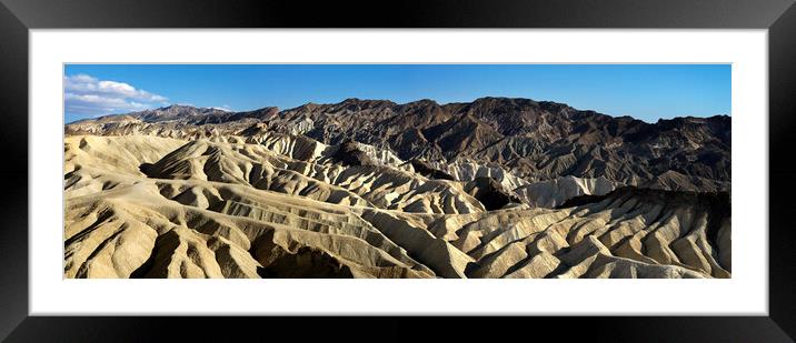 Zabriskie Point Death Valley National Park USA Framed Mounted Print by Sonny Ryse