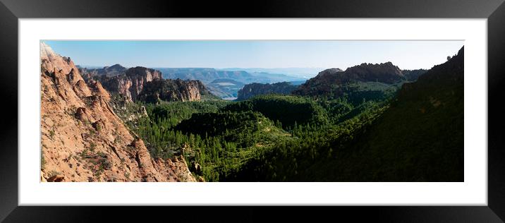Zion National Park valleys USA Framed Mounted Print by Sonny Ryse