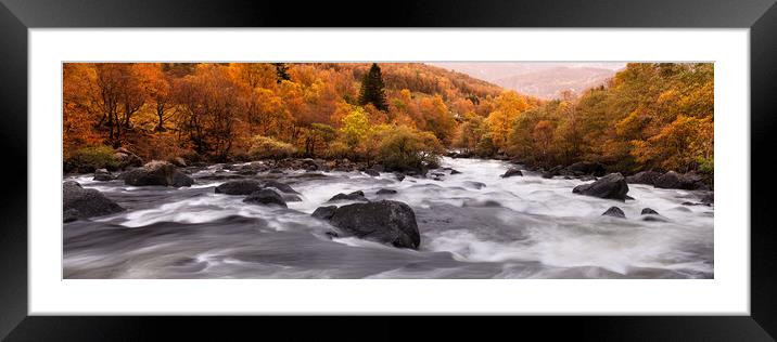 Espedalsana River Autumn rapids Rogaland Norway Framed Mounted Print by Sonny Ryse