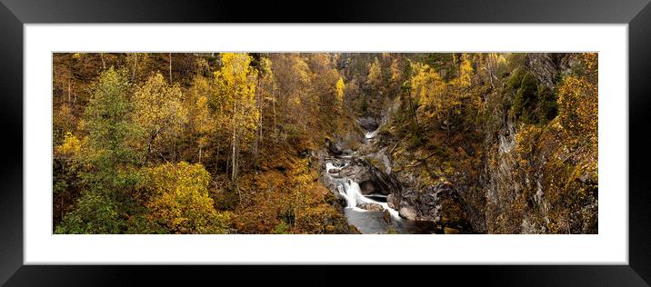 Norwegian stream autumn Framed Mounted Print by Sonny Ryse
