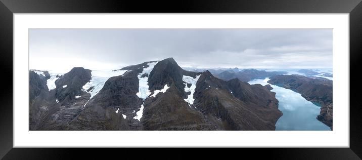 Svartisen Glacier Saltfjell mountain range Nordland Norway Framed Mounted Print by Sonny Ryse