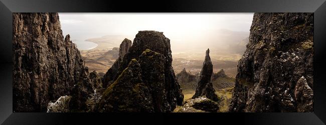 The Needle at the Quiraing and Trotternish Ridge Isle of Skye Framed Print by Sonny Ryse